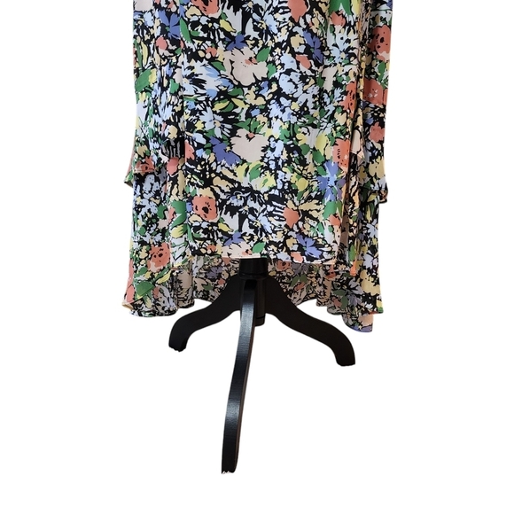 Parker Floral Sleeveless Side Zip Fully Lined Midi Dress - Large - Picture 7 of 9